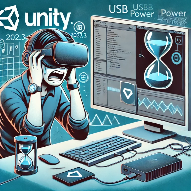 unity 2022.3 oculus link constant hourglass windows 11