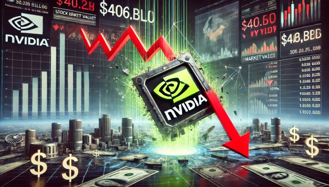 nvidia shed a record $406 billion in weekly market value.